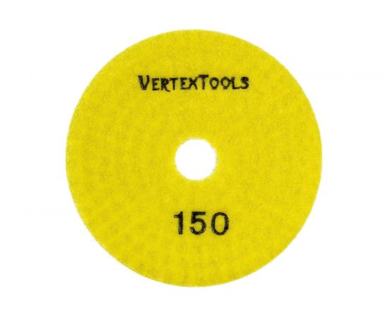 Круг алмазный гибкий шлифовальный для полировки мрамора (100х3х15 мм; Р150) vertextools 12500-0150 – изображение 2