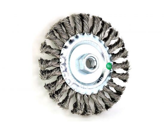 Щетка дисковая жгутовая для УШМ (125x13 мм; М14; проволока 0.5 мм) ОСБОРН 13-057 EB-DSS7 – изображение 2