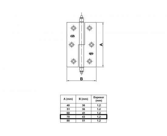 Петля Amig (левая; покрытие латунь) 131 – изображение 3