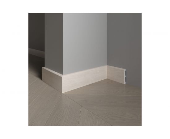 Плинтус напольный ударопрочный влагостойкий (ваниль; 80Х13Х2400 мм) Decor-Dizayn 706-77 – изображение 3