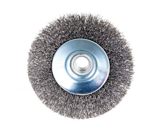 Щетка конусная 100 мм, М14, витая проволока для УШМ INTERTOOL BT-5100 – изображение 3