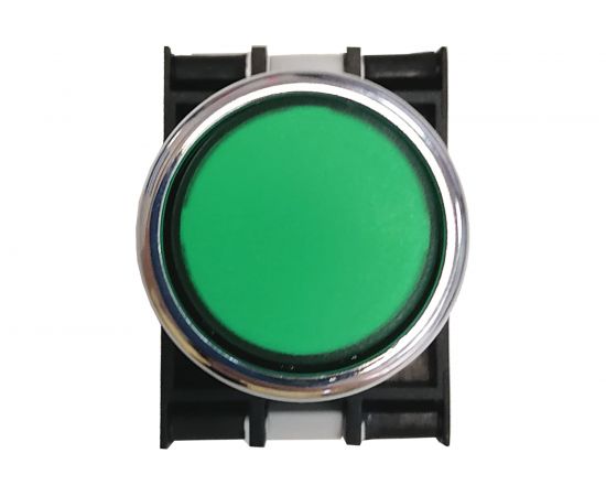 Нажимная кнопка Emas круглая зелёная, 250В AC, 4А, 100-230В AC, 10шт. B1Y2DY – изображение 3