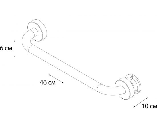 Поручень для ванны 40 см FIXSEN НOTEL 31017 – изображение 3