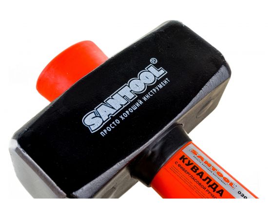 Кувалда SANTOOL 1500 гр, фибергласовая ручка, кованый боек 030820-150 – изображение 4