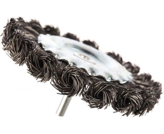 Щетка-крацовка со шпилькой для дрели, 100 мм РемКолор 45-3-210 – изображение 4