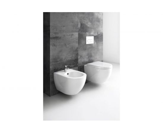 Унитаз подвесной Ravak Uni Chrome RimOFF (безободковый) белый, X01535, X01535 00000054414 – изображение 5