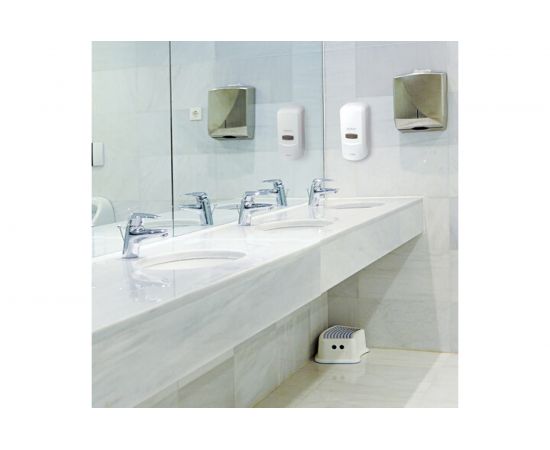 Диспенсер для жидкого мыла ЛАЙМА-пены PROFESSIONAL наливной, 1 л, белый, ABS-пластик 606681 – изображение 7