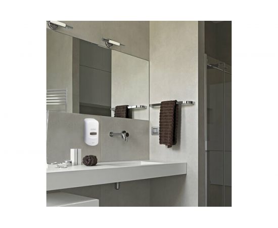 Диспенсер для жидкого мыла-пены ЛАЙМА PROFESSIONAL наливной, 0.6 л, белый, ABS-пластик 606680 – изображение 7