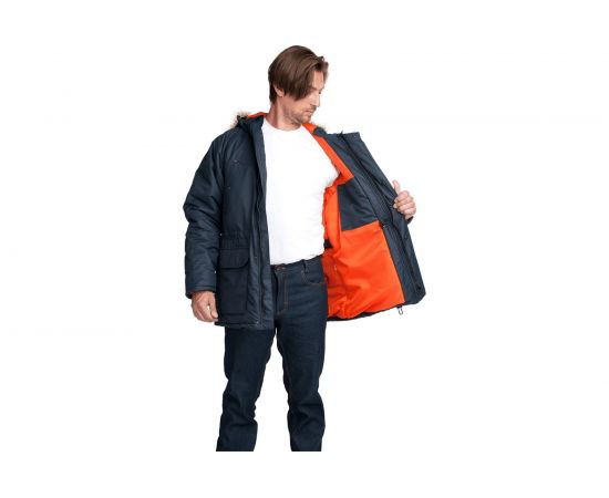 Утепленная куртка ГК Спецобъединение АЛЯСКА ЛЮКС синяя, р. 112-116, рост 182-188 Кур 320/112/182 – изображение 8