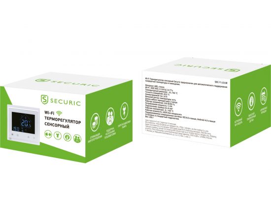 Умный Wi-Fi терморегулятор SECURIC сенсорный SEC-T-101W – изображение 8