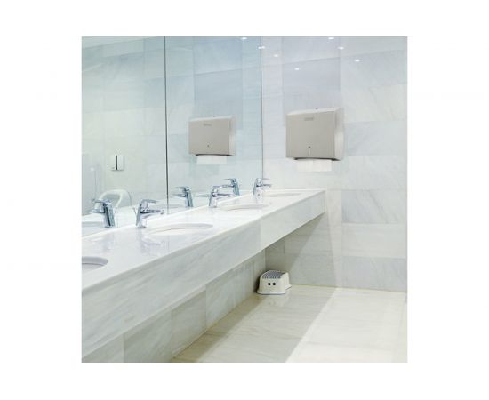 Диспенсер для полотенец ЛАЙМА PROFESSIONAL ECONOMY, Interfold, нержавеющая сталь, матовый, 605050 – изображение 8