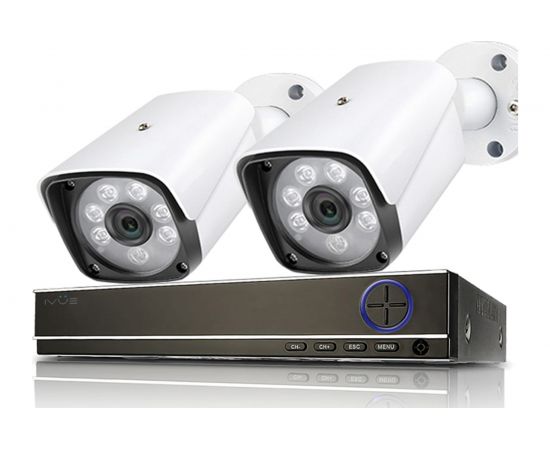 IVUE Готовый комплект видеонаблюдения AHD 4 Mpx для дачи на 2 камеры, шт, IVUE-4MP AHD-B2 
