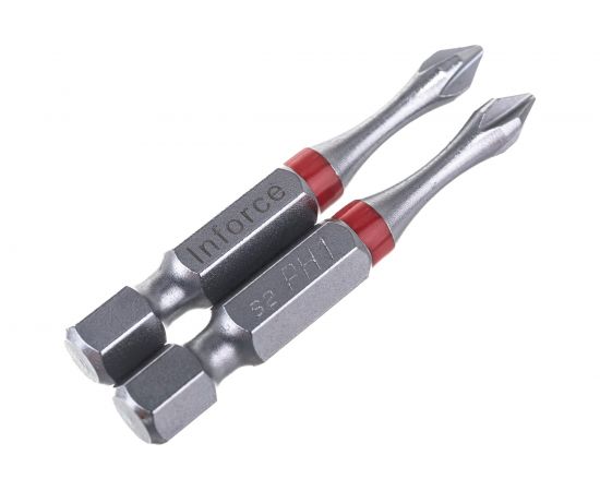 Бита (2 шт; PH1; 50 мм) для шуруповерта Inforce 11-01-380 