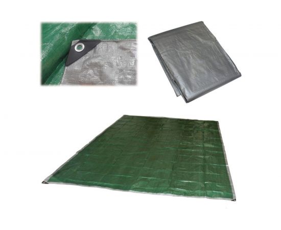 Хозяйственный универсальный тент Ecos T-3х5, размер 3х5м, плотность 100г/м2, 999085 