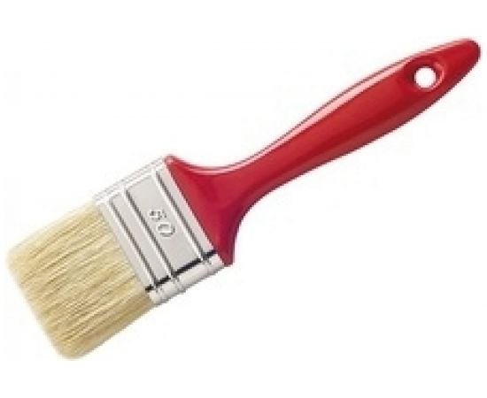 Плоская кисть MAKO специальная смесь щетины, пластиковая ручка, оправа из белой жести 352570Н 