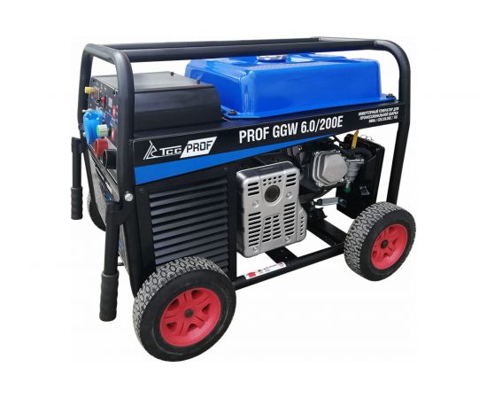 Бензиновый сварочный генератор ТСС PROF GGW 6.0/200E MMA/TIG/Cellulose 027656 