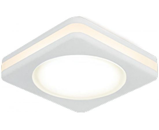 Светильник, Квадрат, Белый, 5W, LED 3000K Gauss Backlight BL100 