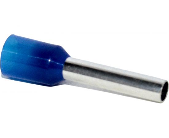 Штыревой втулочный изолированный наконечник KLR KTE 2.5-12 2,5мм2/L=12мм/Синий 1025120 