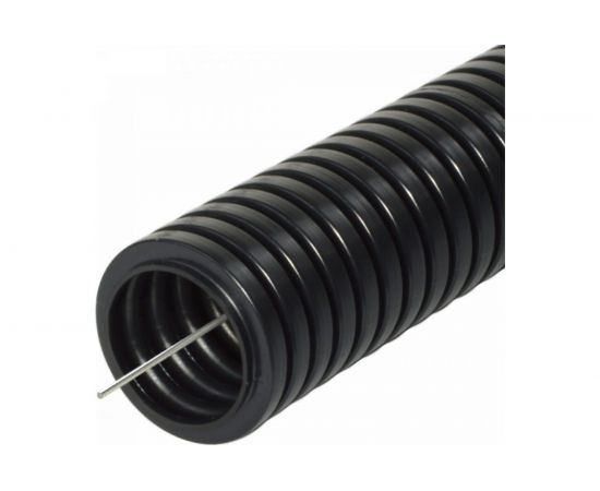 Гофрированная труба ЭРА ПНД черный d 40мм с зонд. легкая 25м Б0036828 