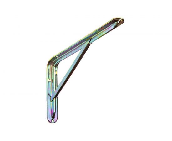 Кронштейн с ребром ALDEGHI LUIGI SPA 490х320х41 мм, оцинкованный, цвет: жёлтая оцинкованная сталь 2521AT55_P8 