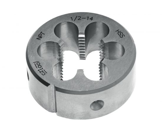 Плашка Bucovice Tools коническая NPT 1/2" -14 HSS 45x18мм 430120 