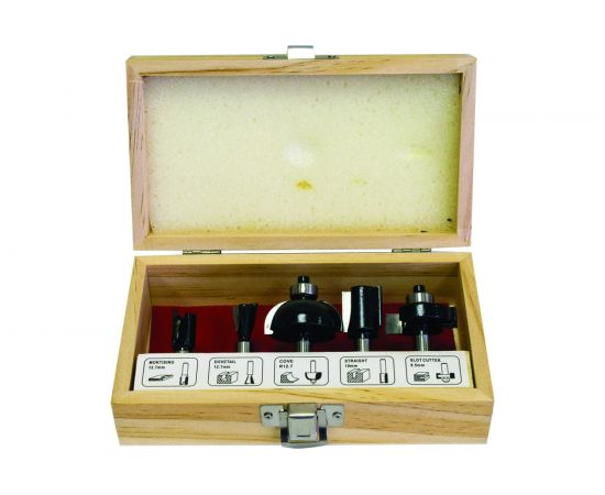 Набор фрез 0501 (5 шт; хвостовик 8 мм) по дереву Калибр 00000024852 