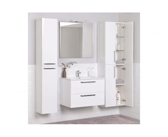 Подвесной/напольный пенал ИТАНА White 50 500х300х1700 22453 – изображение 11