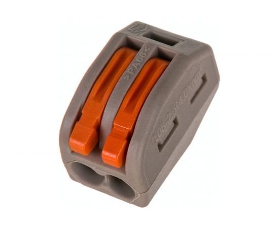 Строительно-монтажная клемма EKF PROxima СМК 222-412 с рычагом, 2 отверстия, 0,08-2,5мм2 plc-smk-412 – изображение 2