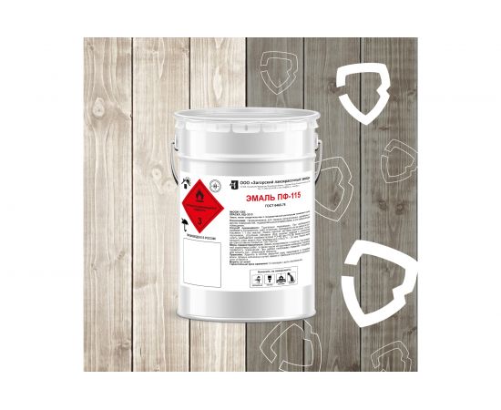 Эмаль ЗАГОРСКИЙ ЛАКОКРАСОЧНЫЙ ЗАВОД ПФ-115 темно-серая, 4 кг ZLK05267 – изображение 2