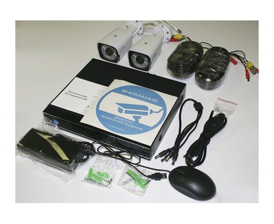 IVUE Готовый комплект видеонаблюдения AHD 4 Mpx для дачи на 2 камеры, шт, IVUE-4MP AHD-B2 – изображение 2