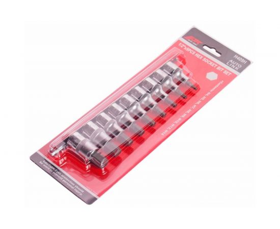 Набор бит-головок 1/2 HEX H4-H14 (9 предметов) JTC H409H:2308 – изображение 2