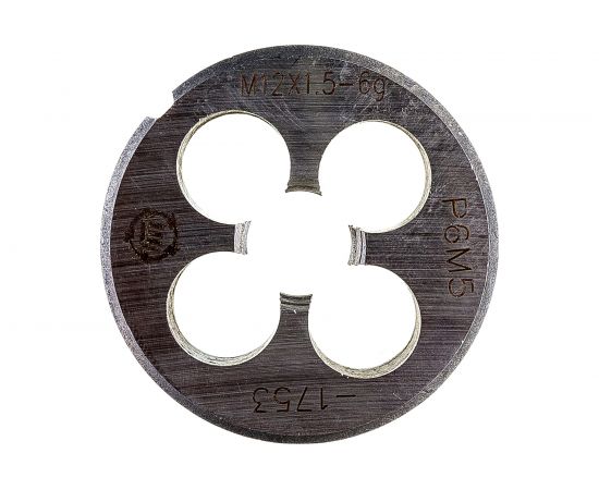 Плашка М 12 х1.5 Р6М5 6g ТМ Туламаш 137172 – изображение 3