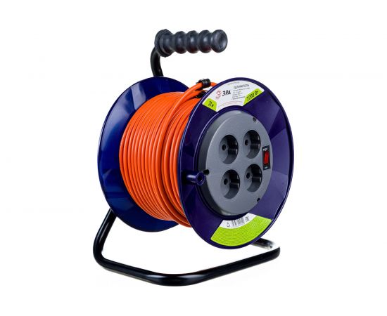 Силовой удлинитель на катушке ЭРА RPx4s2x1.030m, без заземления, 4гн, 30м, ПВС 2хБ0046843 – изображение 3