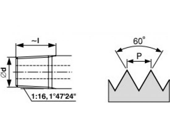 Плашка Bucovice Tools коническая NPT 1/2" -14 HSS 45x18мм 430120 – изображение 3