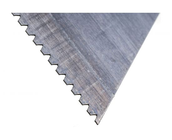 Зубчатый шпатель MAKO для клея трапециевидный стальной, идеален для нанесения клея, тип A2 812518SB – изображение 3