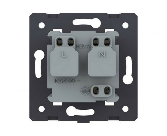 Электрическая розетка LIVOLO с заземлением защитными шторками 16A, цвет золотой механизм VL-C7-C1EU-13 – изображение 4