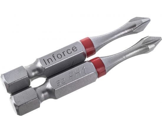 Бита (2 шт; PH1; 50 мм) для шуруповерта Inforce 11-01-380 – изображение 5