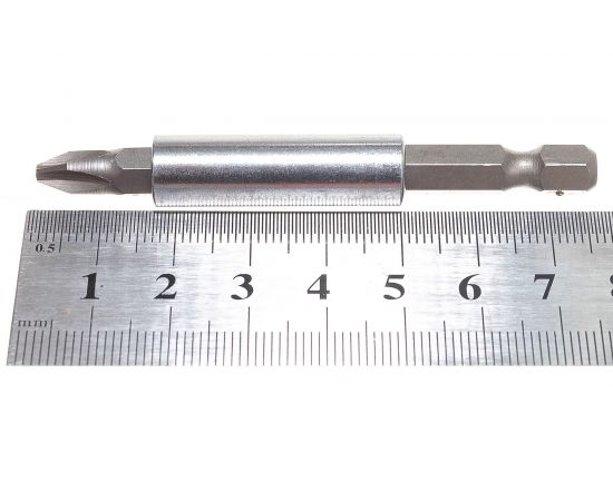 Набор бит (25 мм; 6 шт.) в круглом картридже + адаптер (60 мм) FIT 57621 – изображение 7