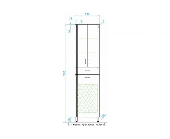 Колонна Style Line 480 (корзина) ЛС-00000249 – изображение 9