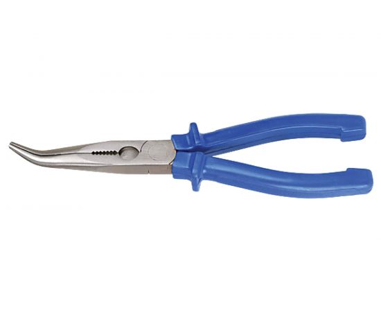 Изогнутые тонкогубцы (инструментальная сталь, пластиковые ручки) 160 мм MOS Тор 47458М 