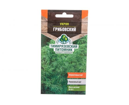 Семена Тимирязевский питомник укроп Грибовский ранний 3 г 4607189276422 