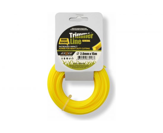 Леска GENERAL (2.0 мм; 15 м; квадрат) Rezer 