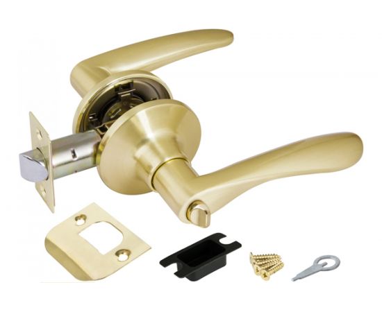 Ручка защелка PUNTO 6020 SB-B фик. мат. золото 34655 