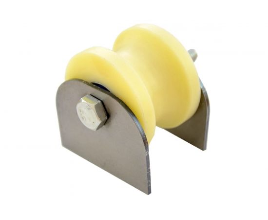 Ролик для ворот Rolik-Opt капролон, d.70 мм, под трубу d.40 мм, на пластинах К2714 