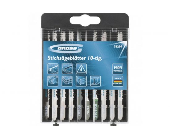 Набор полотен для электролобзика универсальный (10 шт.) GROSS 78294 