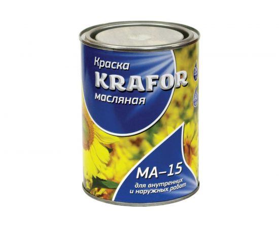 Масляная краска Krafor МА-15 сурик-железная 2.5 кг 6 26370 