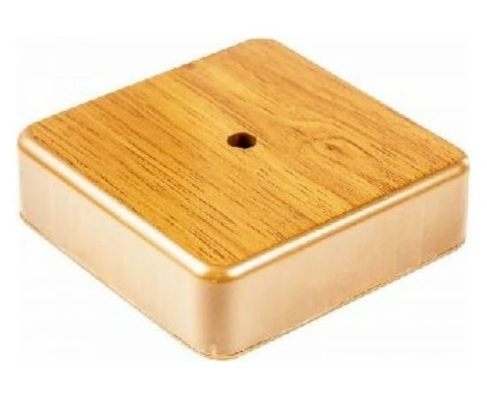 Распределительная коробка Экопласт SD, 1 постовая, 75х75х20мм c текстурой дерева, 72908P-1 