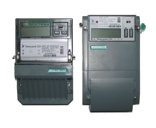 Счетчик Инкотекс Меркурий 230 ART-03 PQRSIDN 3ф 5-7.5А 0.5s/1.0 класс точности, 32775 120155 