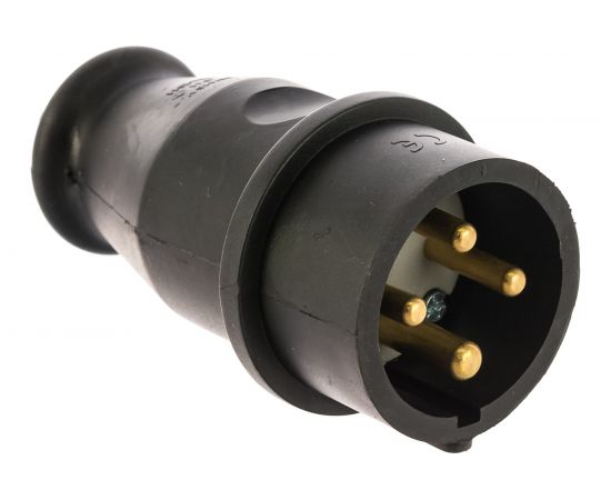 Переносная влагозащищенная вилка REXANT 3Р+РЕ, 32 А, IP44, каучук 111-006 – изображение 13