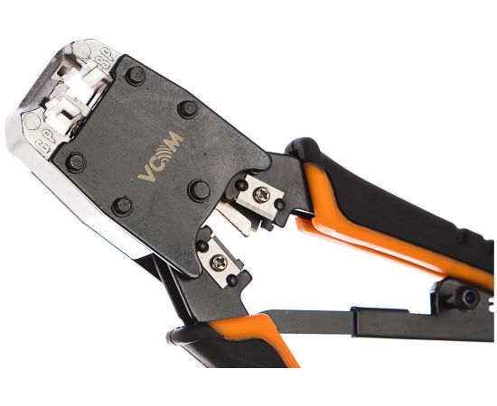 Обжимные клещи VCOM для разъемов RJ-45, 8p8c, 6P, с фиксатором NT081 – изображение 2